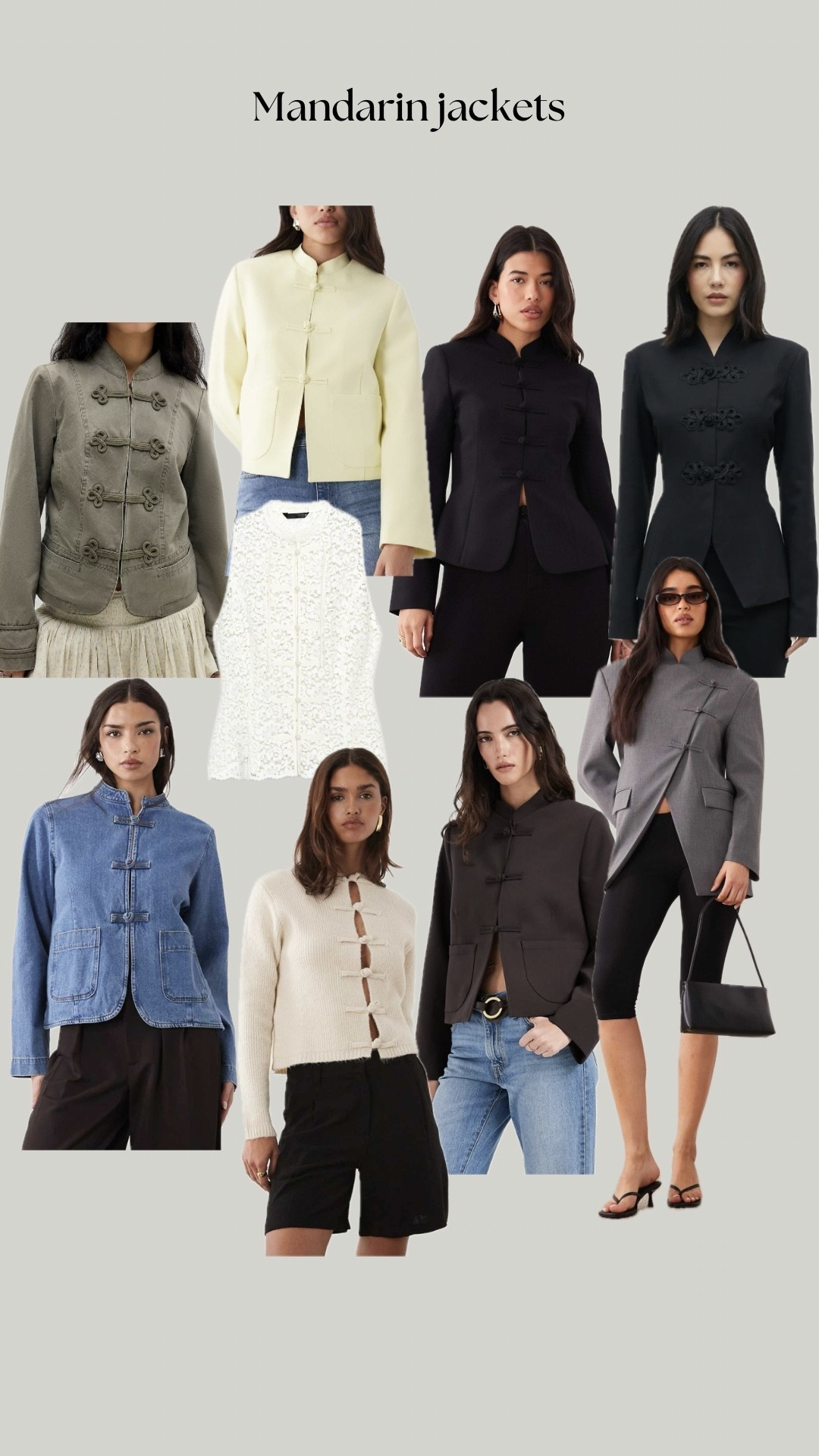 Mandarin style jackets for spring 

#LTKspring #LTKstyletip #LTKuk