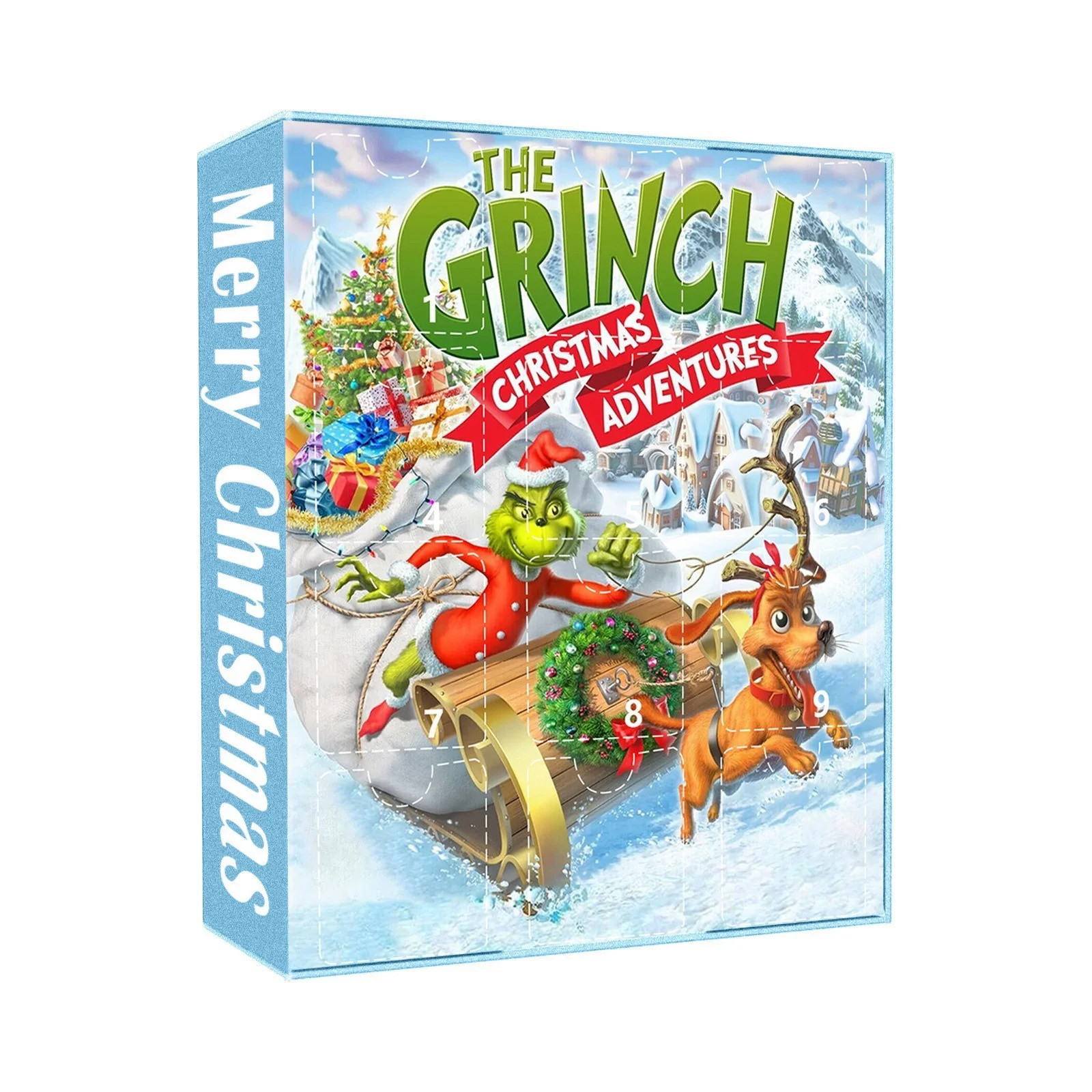 2025 Christmas Advent Calendar Grinch Themed 24 Days Countdown Calendar With 24 Cute Cartoon Figu... | Walmart (US)