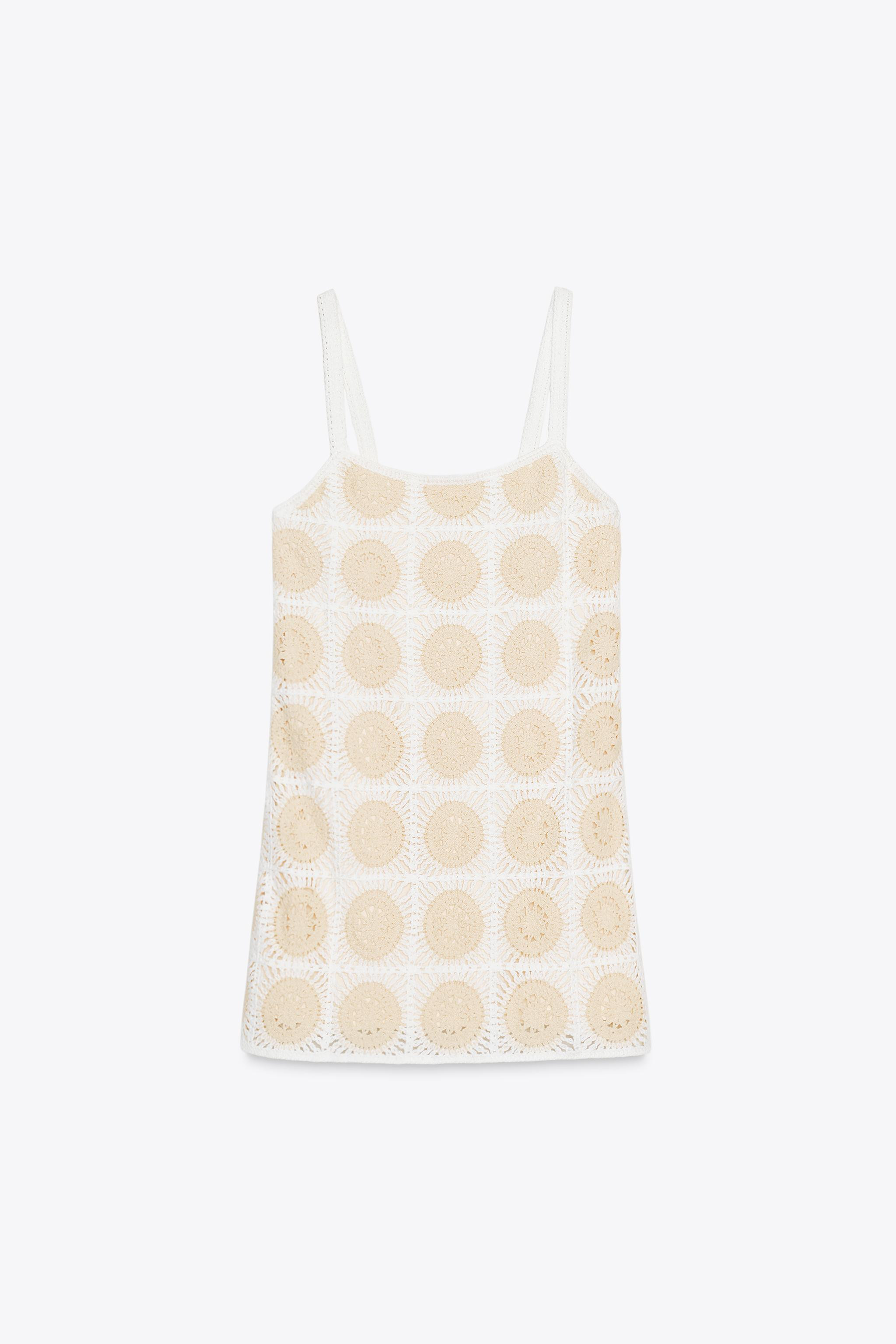 CROCHET SHORT DRESS | Zara UK