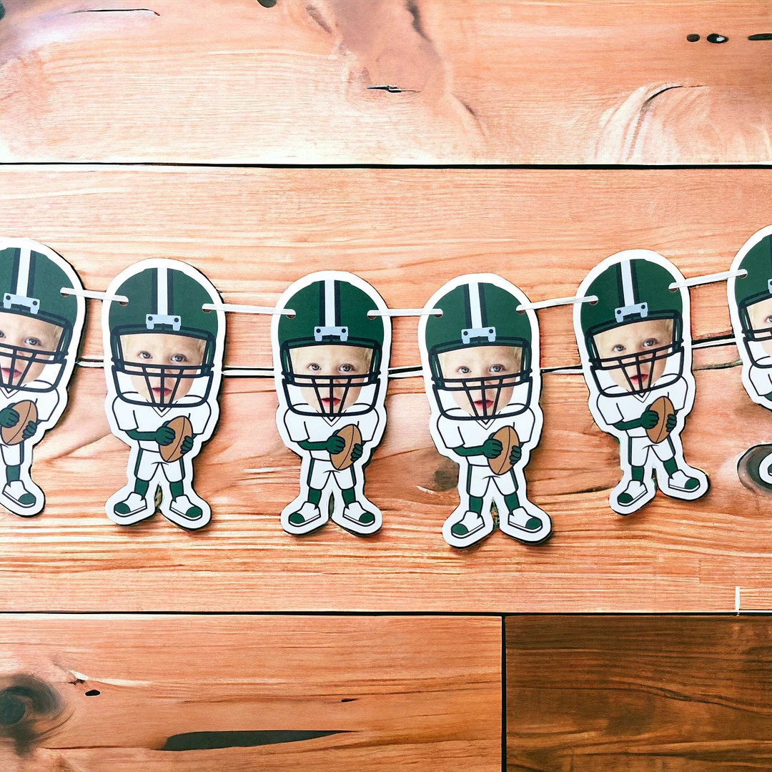 Custom Face | Cardstock Banner | 5 Foot Long | Photo Head Banner | Party Banner | Football | Foot... | Etsy (US)