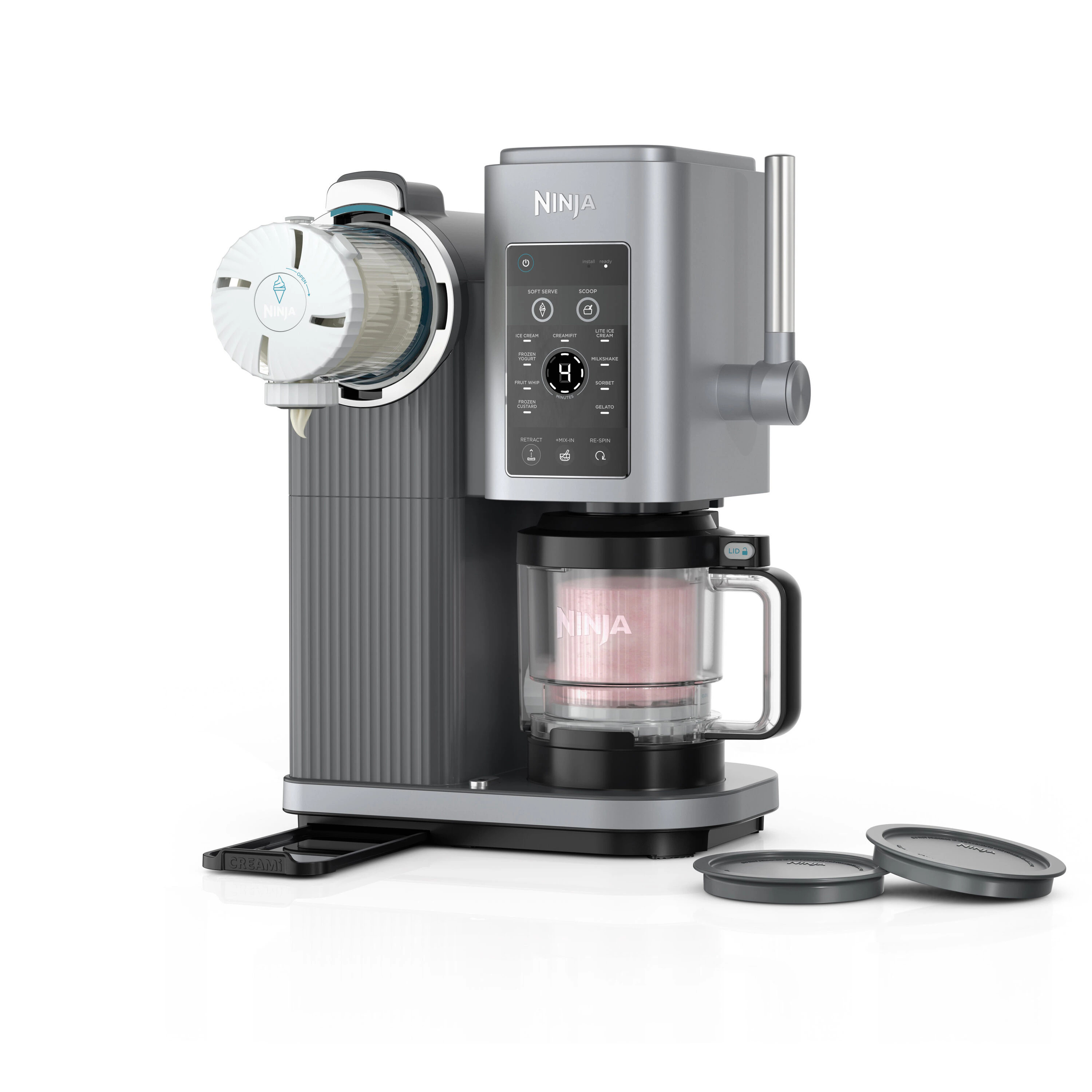 Ninja 1.2-Quart Electric Ice Cream Maker Makes Soft-Serve Ice Cream in Gray | NC701 | Lowe's