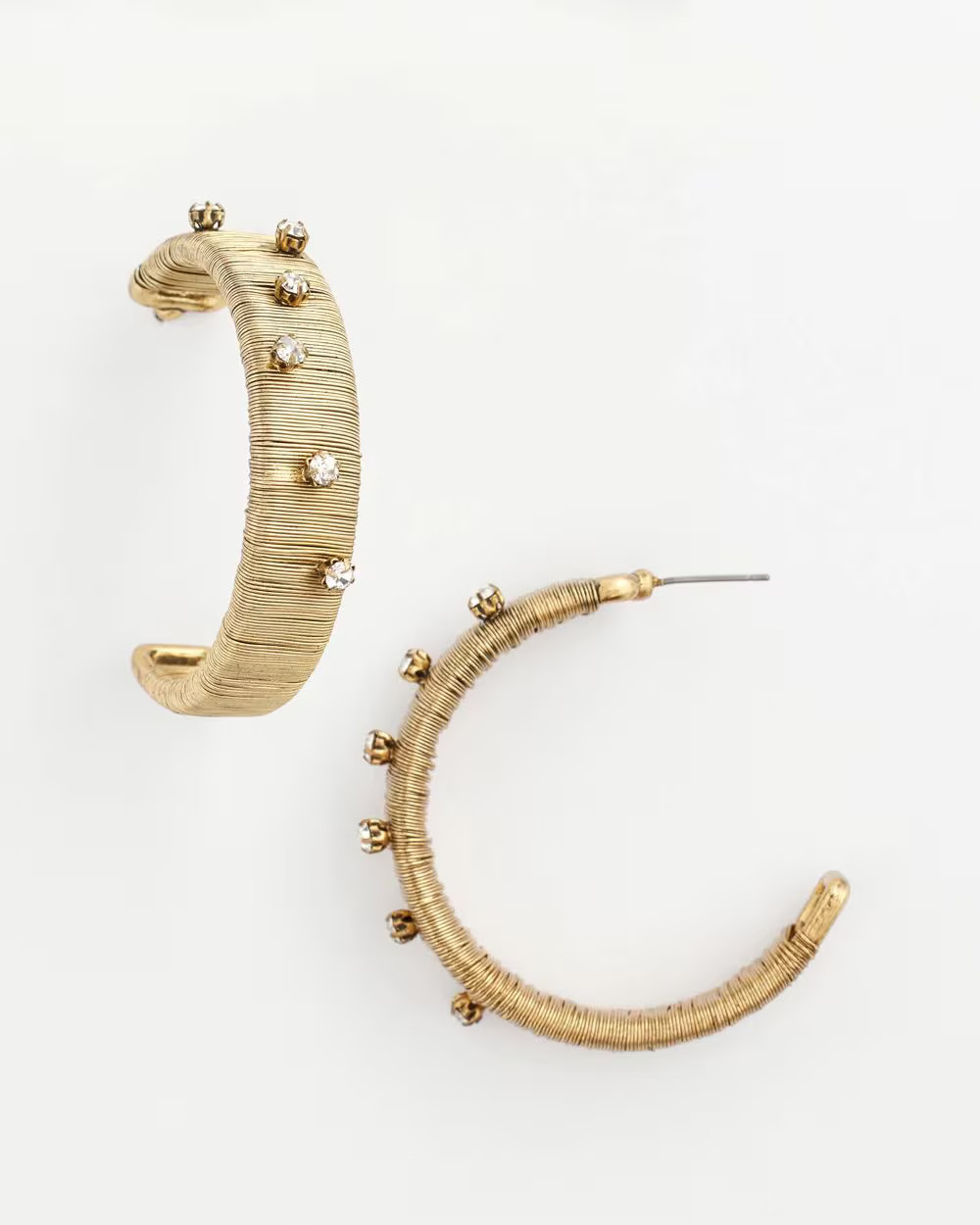 No Droop® Metal Wrapped Hoop Earrings | Chico's