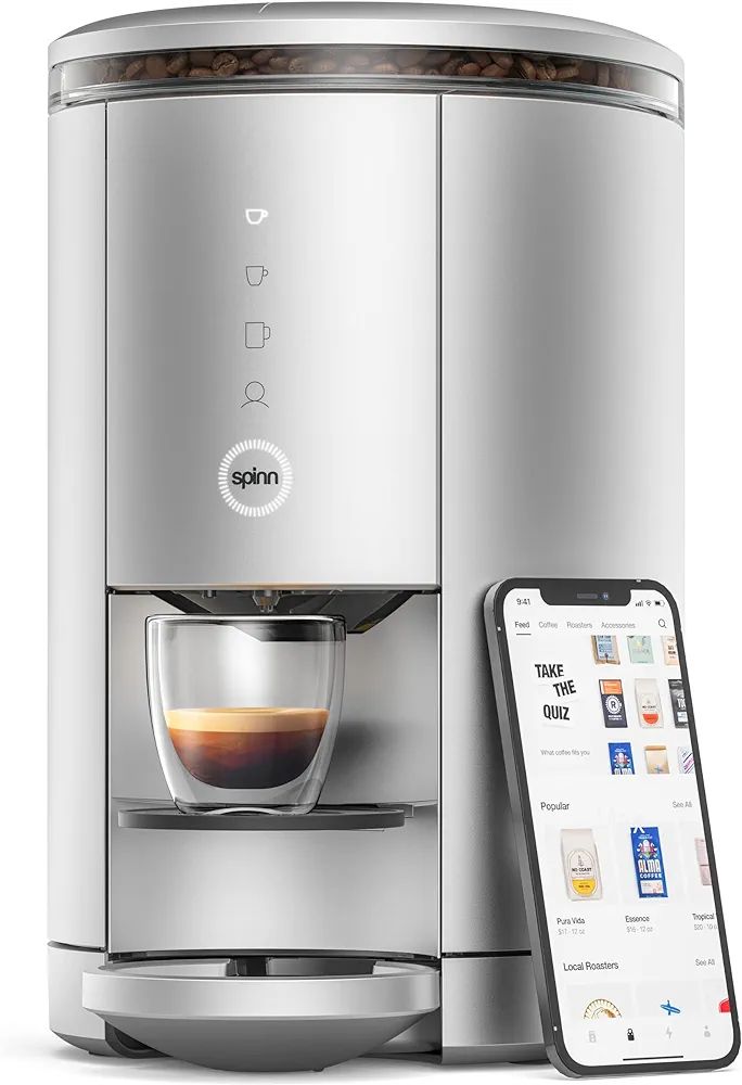 SPINN Espresso & Coffee Machine, Smart WiFi Automatic Coffee Maker, Cold Brew & Espresso Machine ... | Amazon (US)