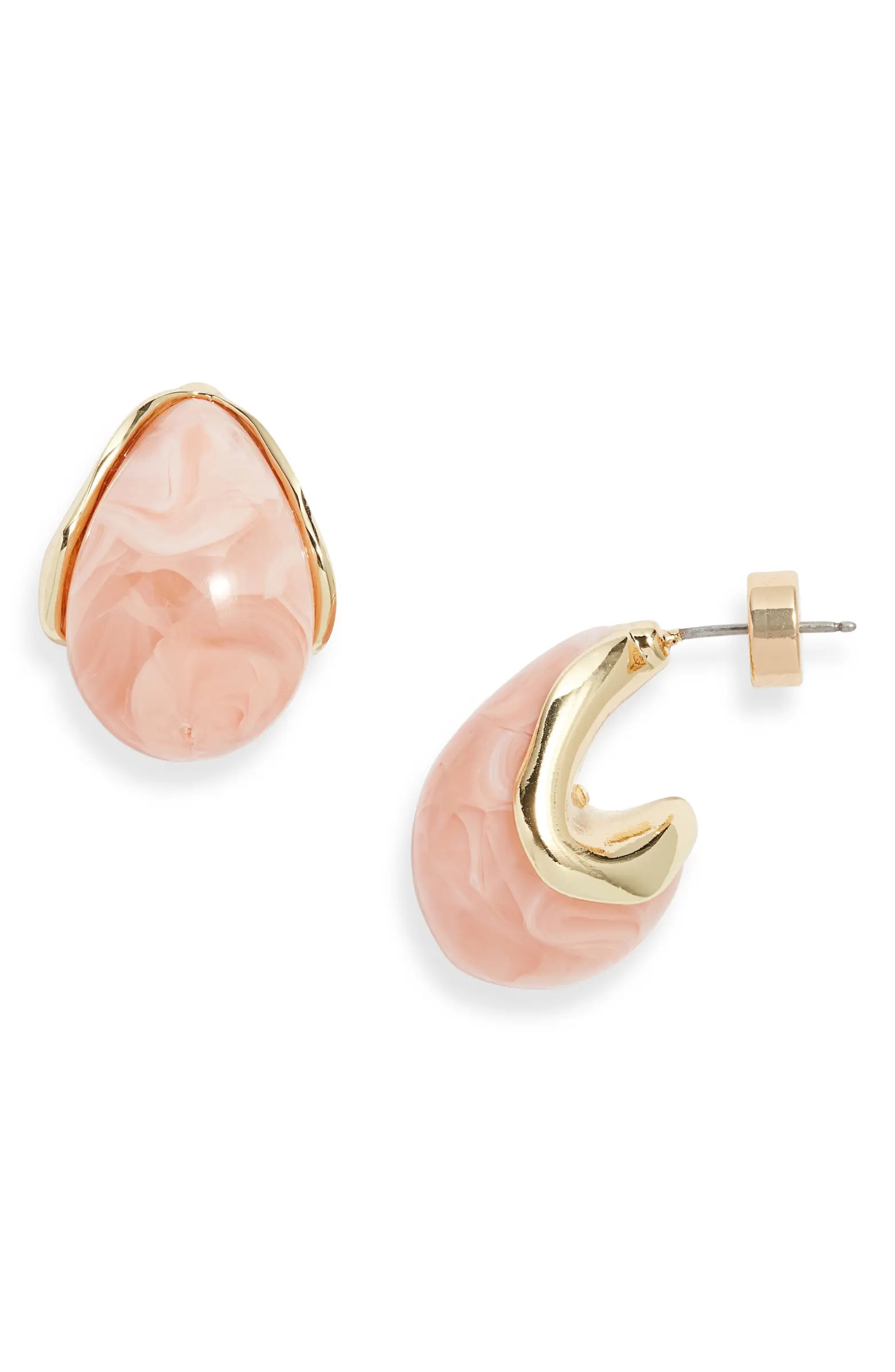 Resin Huggie Hoop Earrings | Nordstrom