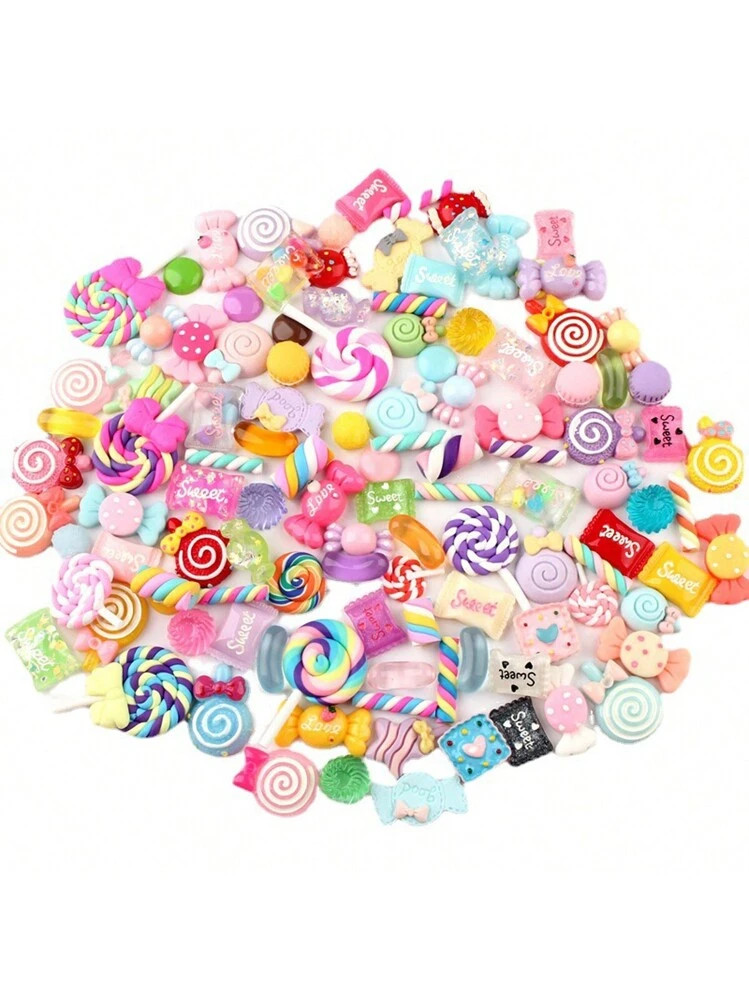 30pcs Candy Slime Charms Cute Set Mixed Resin Sweets Flatback Slime Making Supplies For DIY Craft... | SHEIN