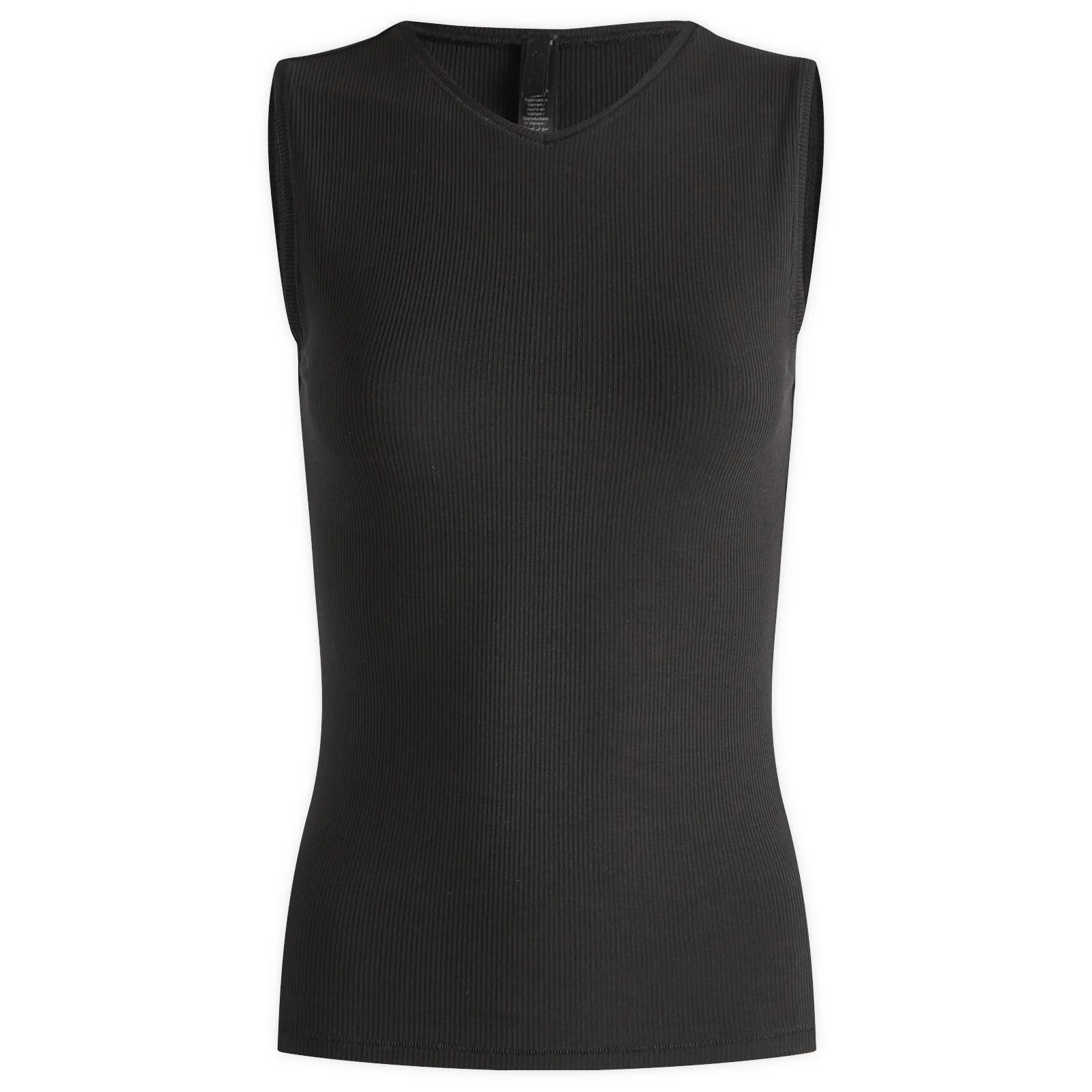 SKIMS Women's Soft Lounge V-Neck Tank in Onyx, Size Medium | END. Clothing