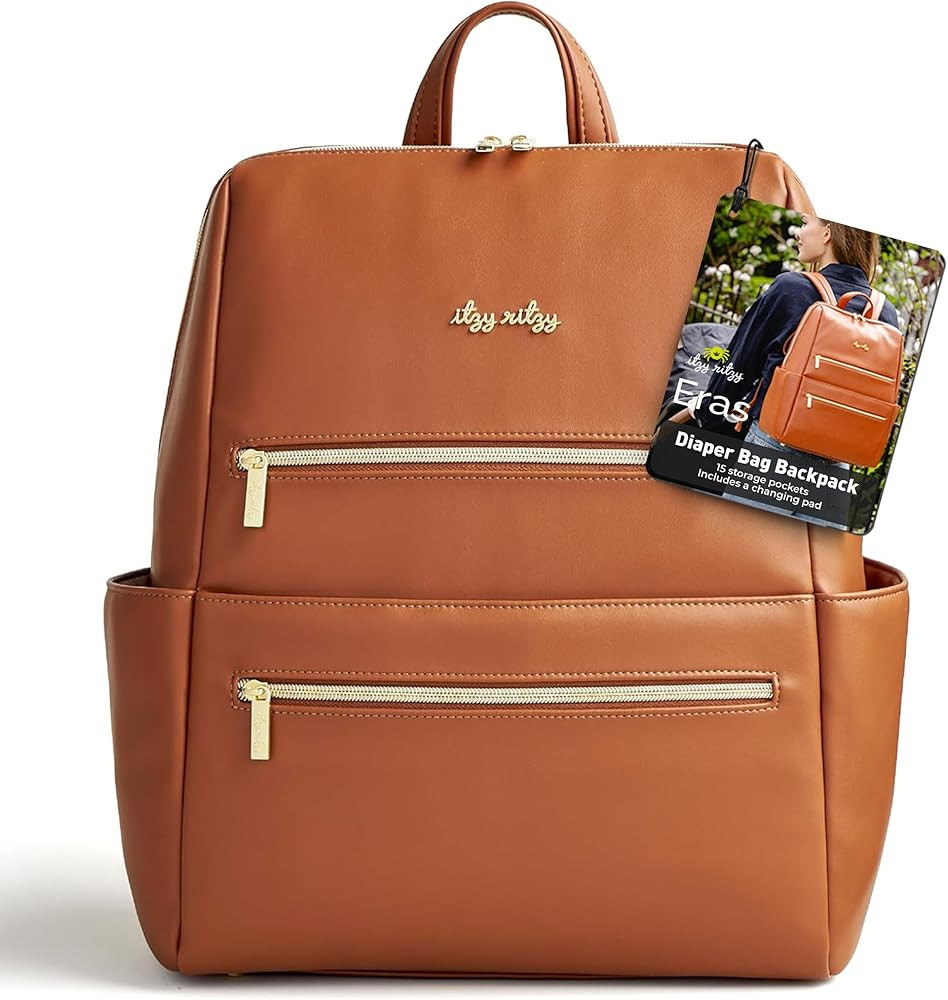 Itzy Ritzy Eras Diaper Bag Backpack – Large Capacity Backpack Diaper Bag Featuring Sleek Design... | Amazon (US)