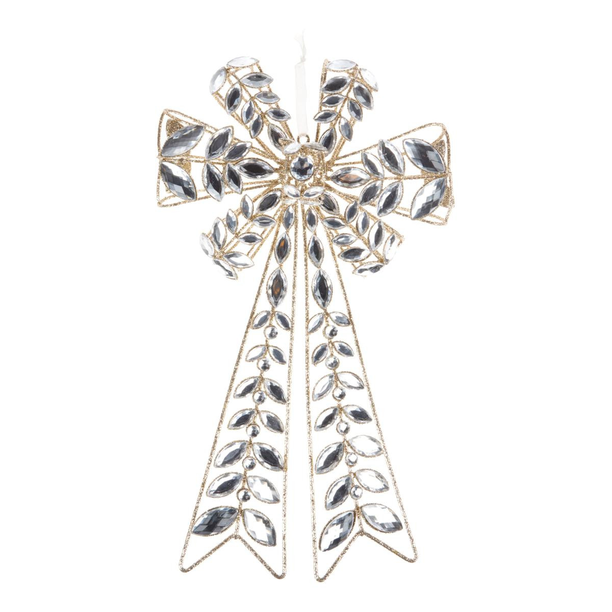 august & leo 12.5" Jeweled Bow - 22657719 | HSN | HSN