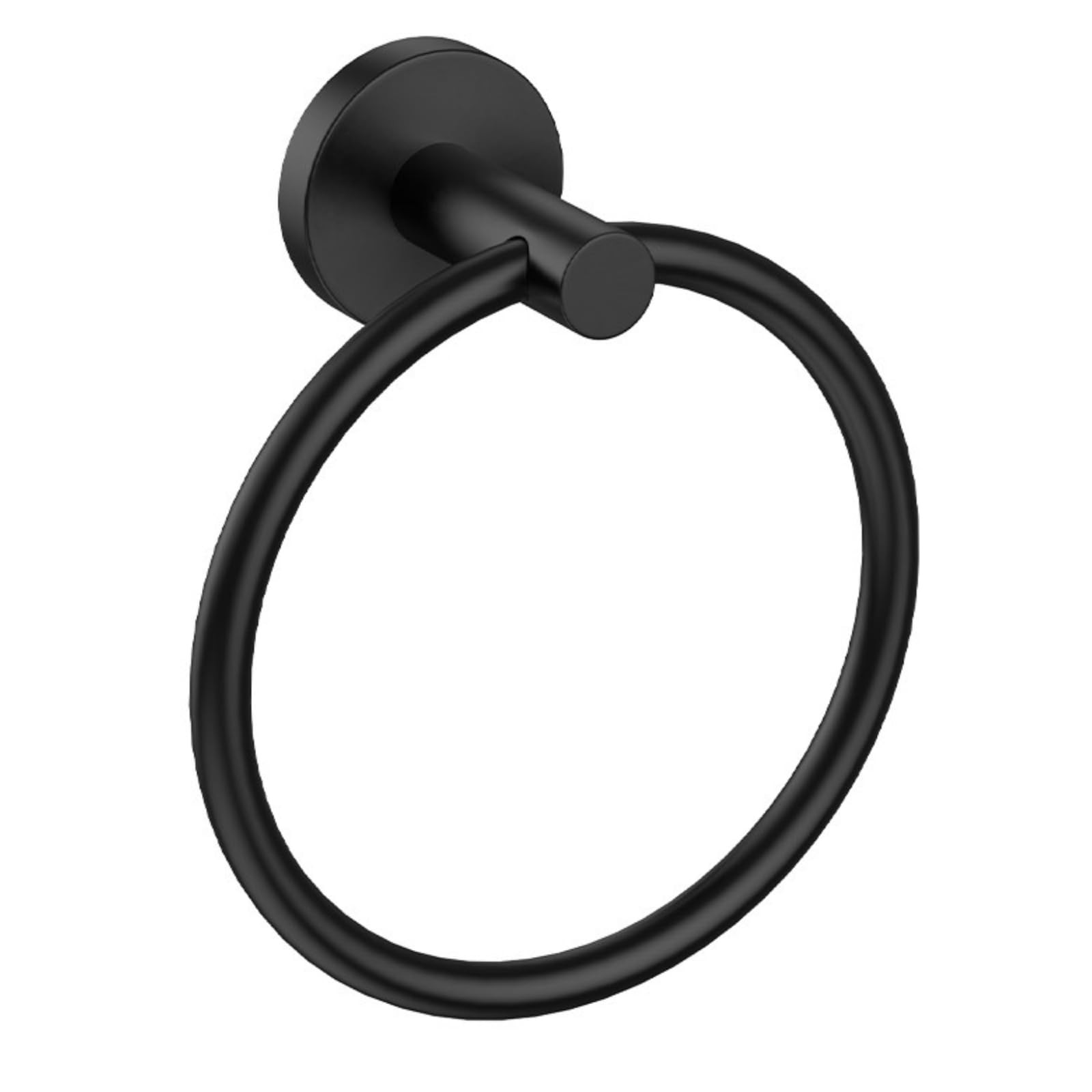 USHOWER Matte Black Towel Ring, Hand Towel Holder for Bathroom Wall Mounted, Durable 304 Stainles... | Amazon (US)