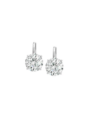MARIE ROUND-CUT EARRINGS IN MOISSANITE, STERLING SILVER | Dorsey