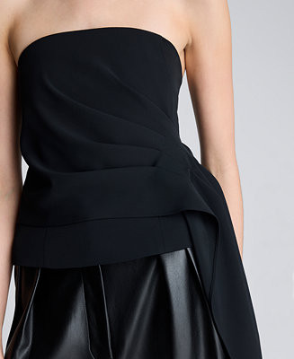 Women's Drape Front Bustier Top | Macy's