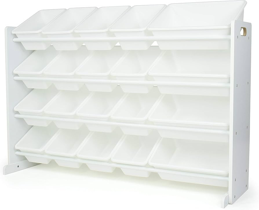 Humble Crew Extra Large Toy Organizer with 20 Storage Bins, White/White | Amazon (US)