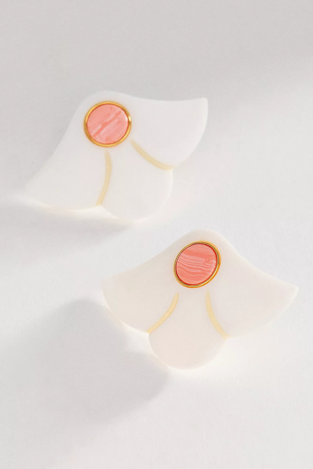 Large Pearl Fan Earrings | Anthropologie (US)
