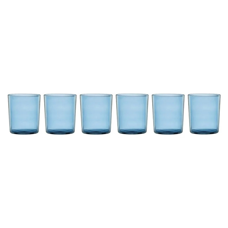 Oneida Entertain 365 16 oz Stackables Blue Glasses (Set of 6) | Walmart (US)