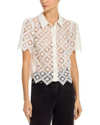 Addison Tile Lace Shirt | Bloomingdale's (AU)