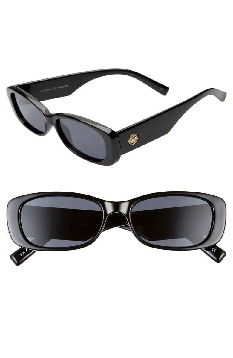 Unreal 52mm Rectangle Sunglasses | Nordstrom