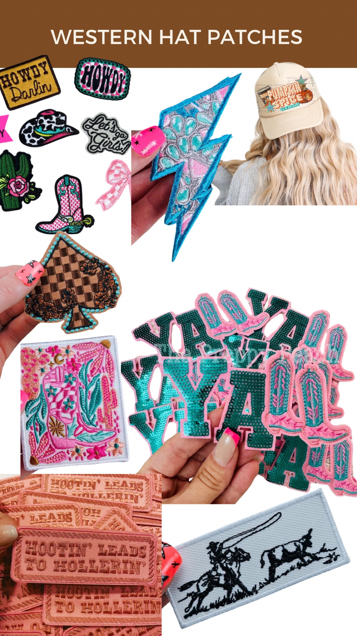 Western Hat Patches, Western Trucker Hat Bar

#LTKFindsUnder100 #LTKStyleTip #LTKSeasonal