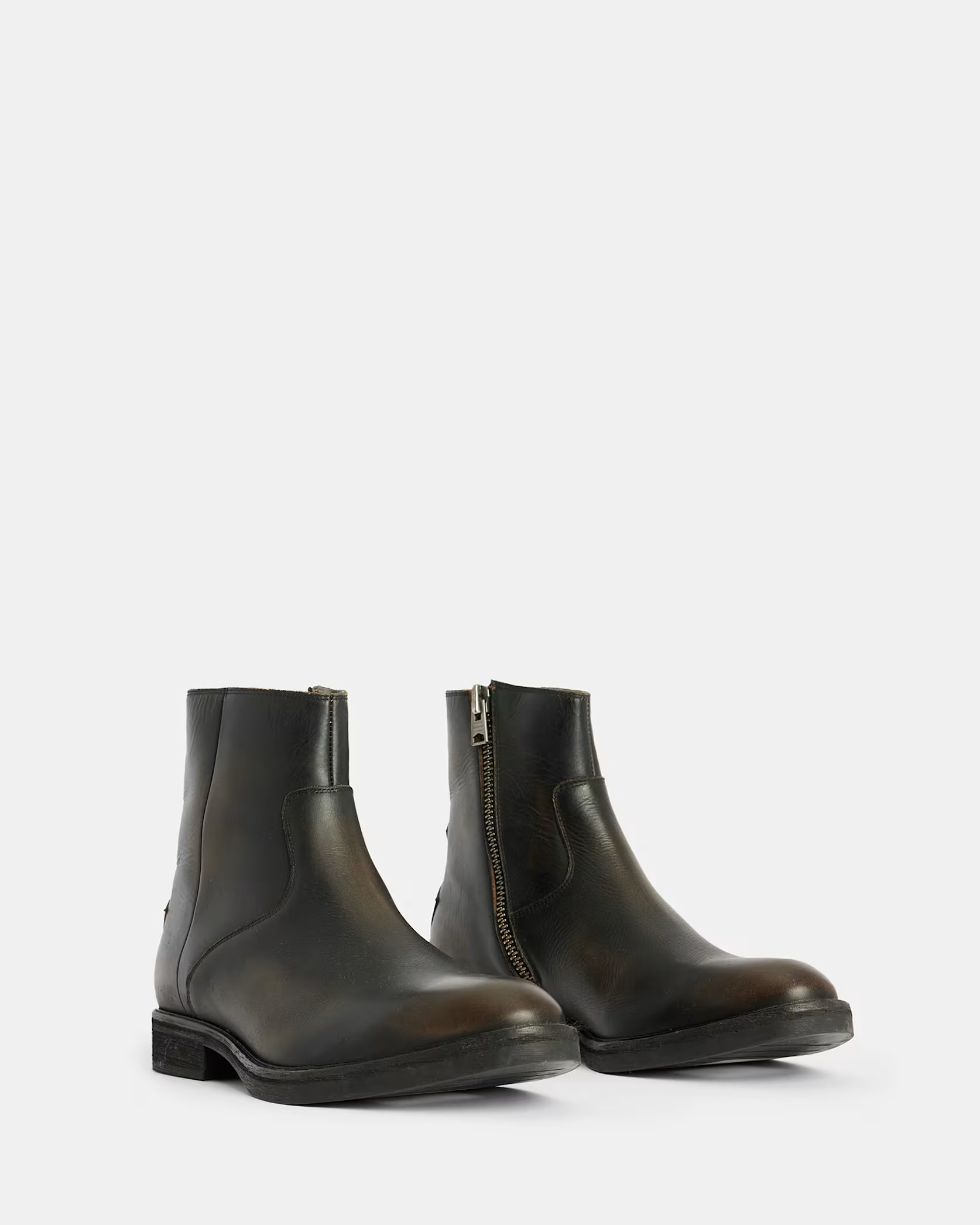 Lang Leather Boots Dark Brown | ALLSAINTS US | AllSaints US
