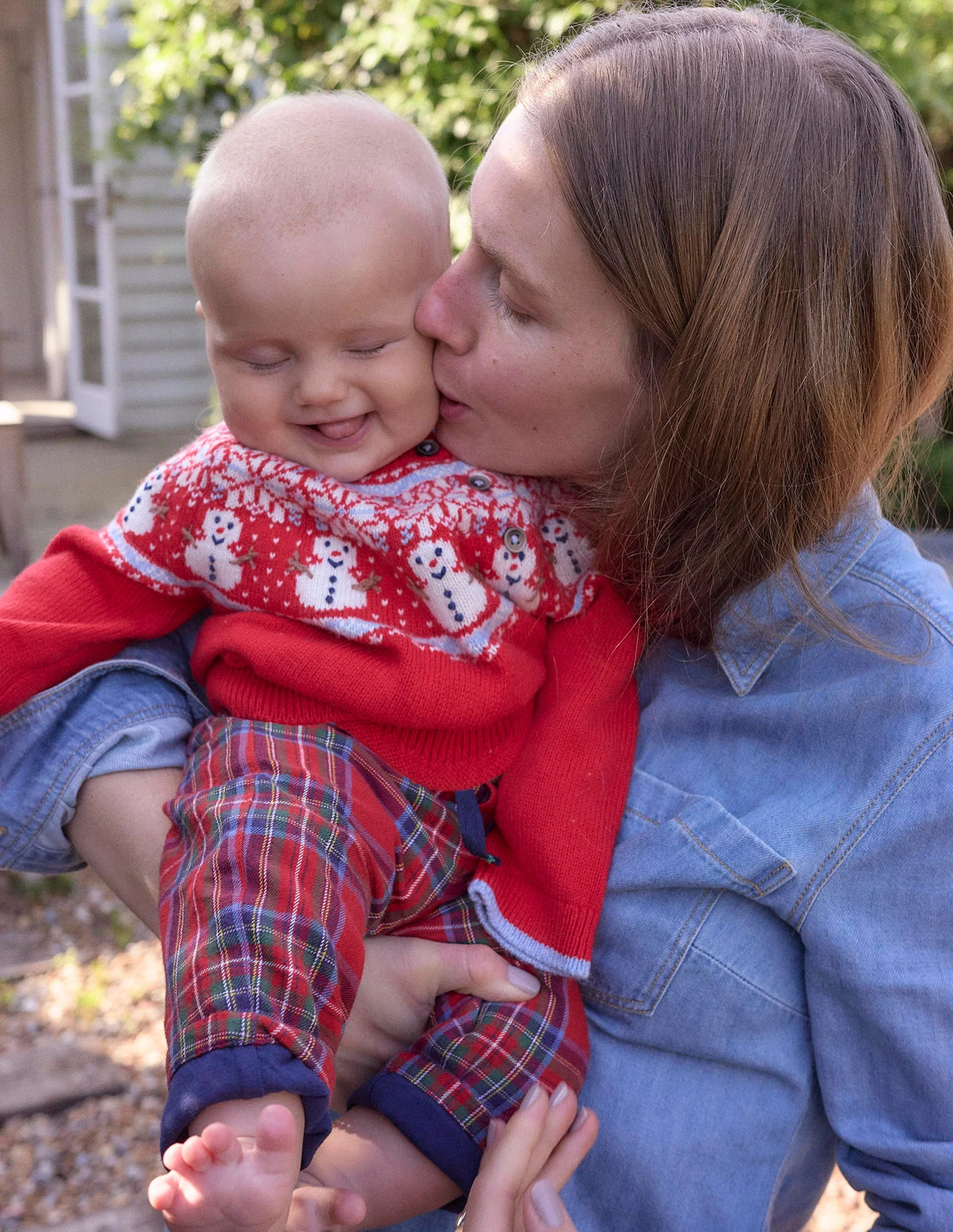Fair isle Sweater-Red Snowman | Boden (US)