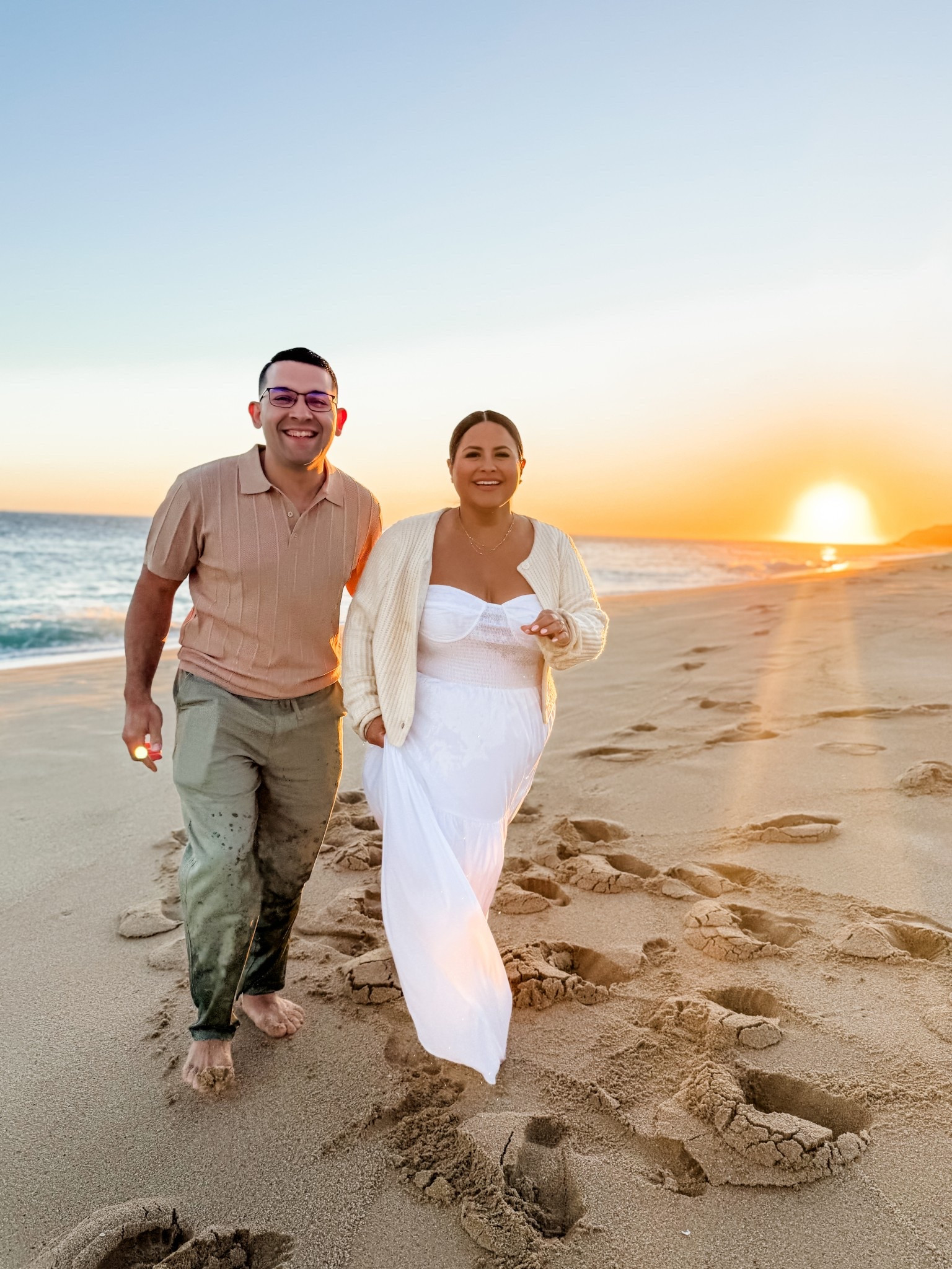 This dreamy white dress+ cozy knit combo was perfect for our evening beach walk + hubs OOTD! Effortlessly chic and comfy—shop the full look below! ☀️

#LTKTravel #LTKMidsize #LTKMens