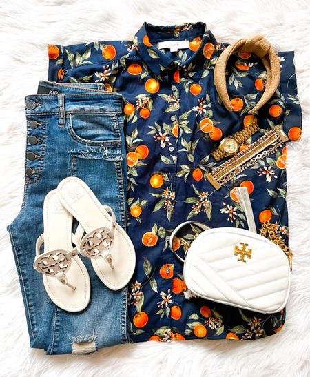 Happy Wednesday! This super cute orange pattern top is on sale today! Several colors of this best selling crossbody bag are also on sale + free shipping. And y’all know we always a fan of cute knotted headbands. 🛍️ Shop it all via the LTK app or head to our link in bio. P.S. our Miller sandals winner will be announced tonight! 

#LTKFind