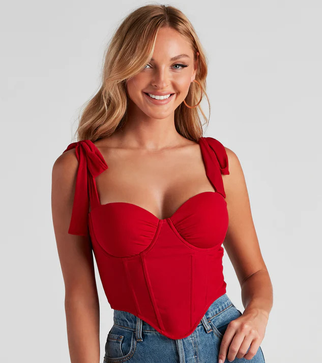 In The Sun Tie Strap Corset | Windsor Stores