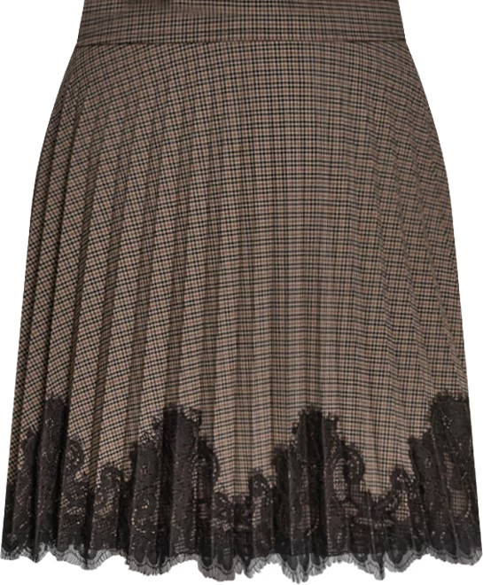 Women's Lace Hem Pleated Skirt | Macy's