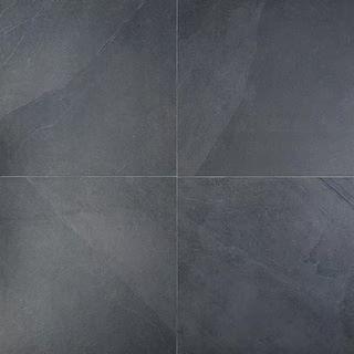 Ivy Hill Tile Copley Nero 24 in. x 24 in. Matte Porcelain Floor and Wall Tile (11.62 Sq. Ft. / Ca... | The Home Depot