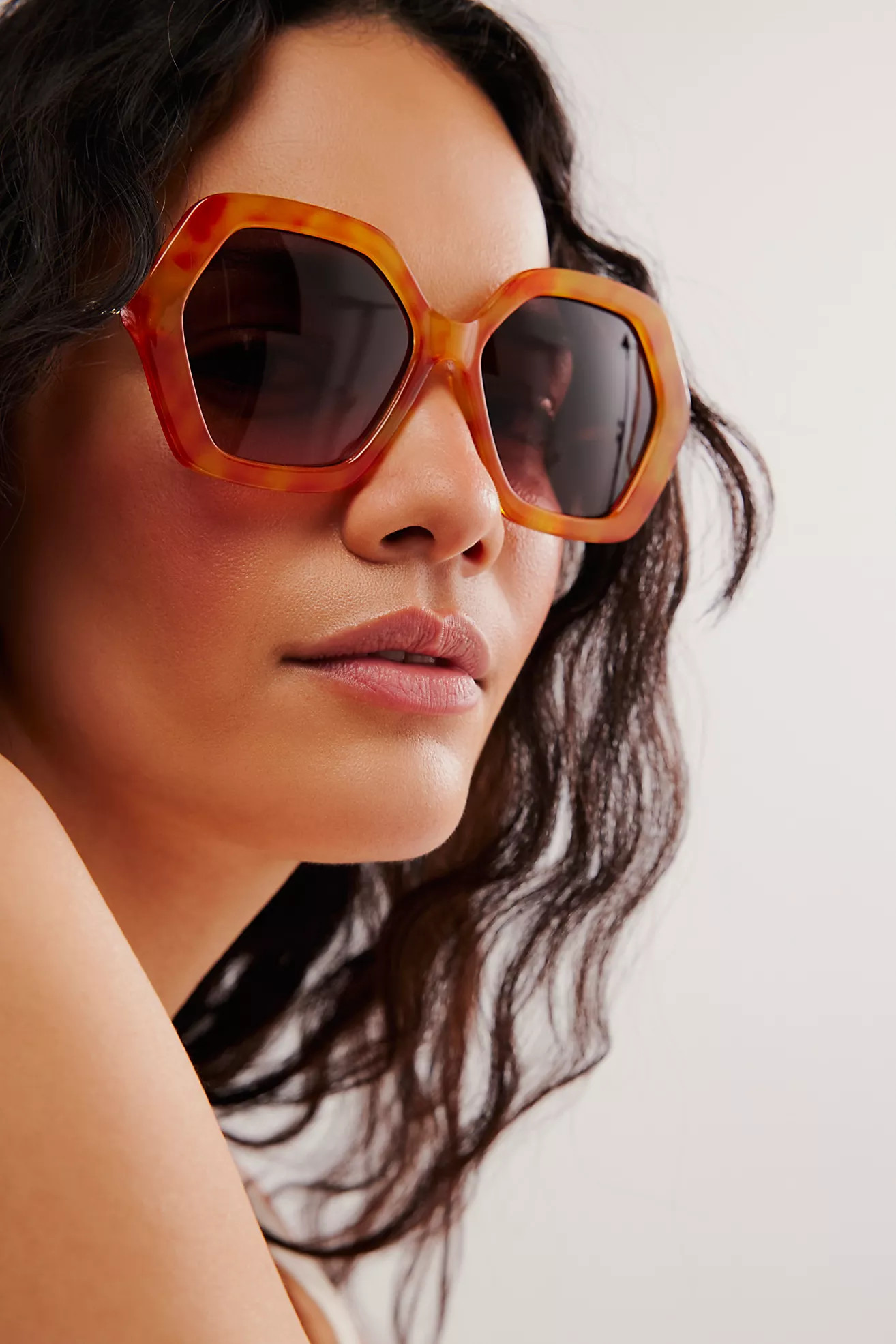 Chloe Hexagon Sunnies | Free People (Global - UK&FR Excluded)