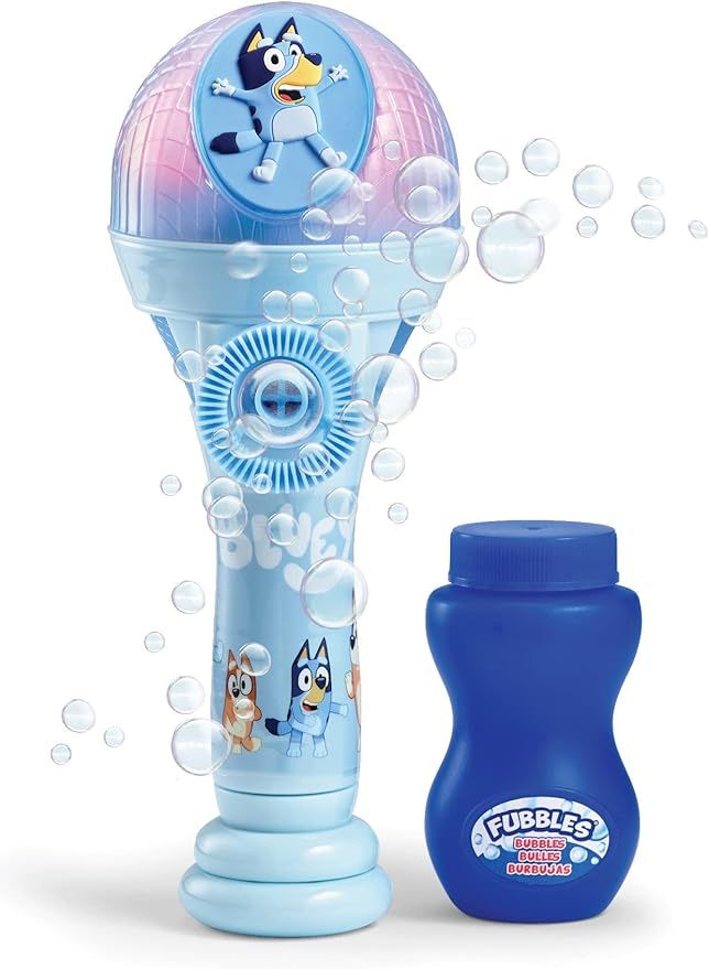 BLUEY Dance Mode Bubble Machine and Toy Microphone | Bluey Toy for Baby, Toddlers and Kids | Incl... | Amazon (US)