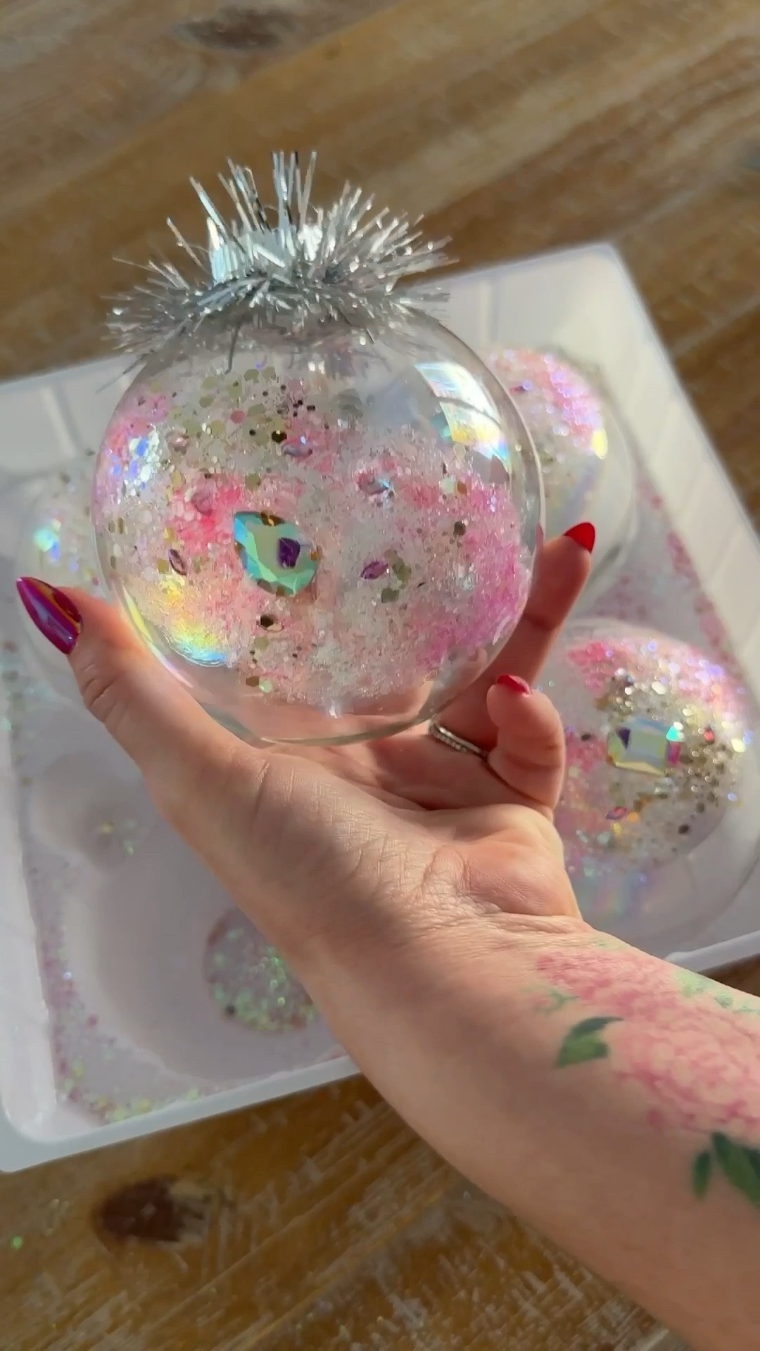 DIY jewel ornaments 

#LTKHoliday #LTKSeasonal #LTKHome