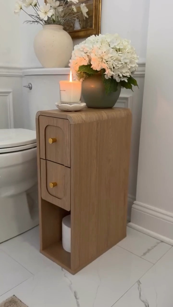 One of my favorite ways to add storage without making a bathroom feel crowded is by using the space above the toilet. 🤎✨

This simple organizer keeps everyday essentials within reach while helping the whole room feel more organized and intentional. It’s perfect for storing towels, baskets, toiletries, and a few decorative accents that make the space feel warm and inviting.

Functional pieces can still be beautiful, and this one proves you don’t have to sacrifice style to make the most of a smaller bathroom. 🌿

#LTKHome #LTKvlog #LTKmomlife