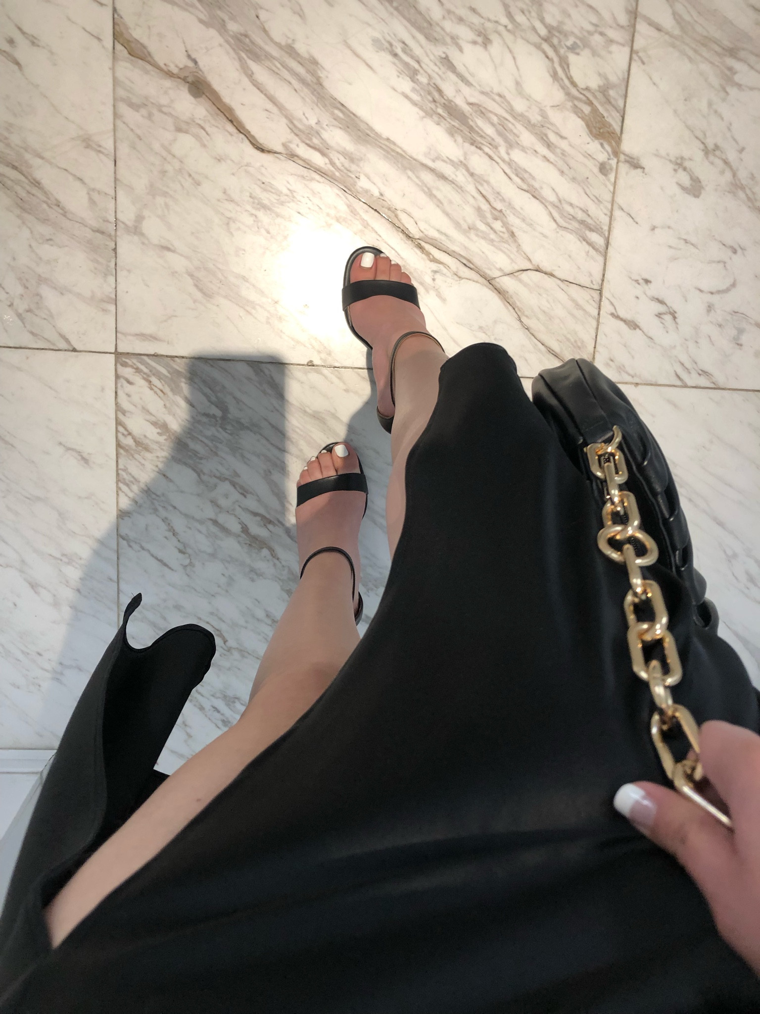 Gold chain black shoulder bag (target) similar designs linked)

#LTKstyletip #LTKtravel #LTKfindsunder50