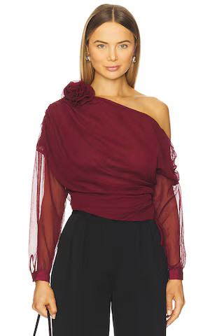 Lovers and Friends Asha Top in Burgundy from Revolve.com | Revolve Clothing (Global)