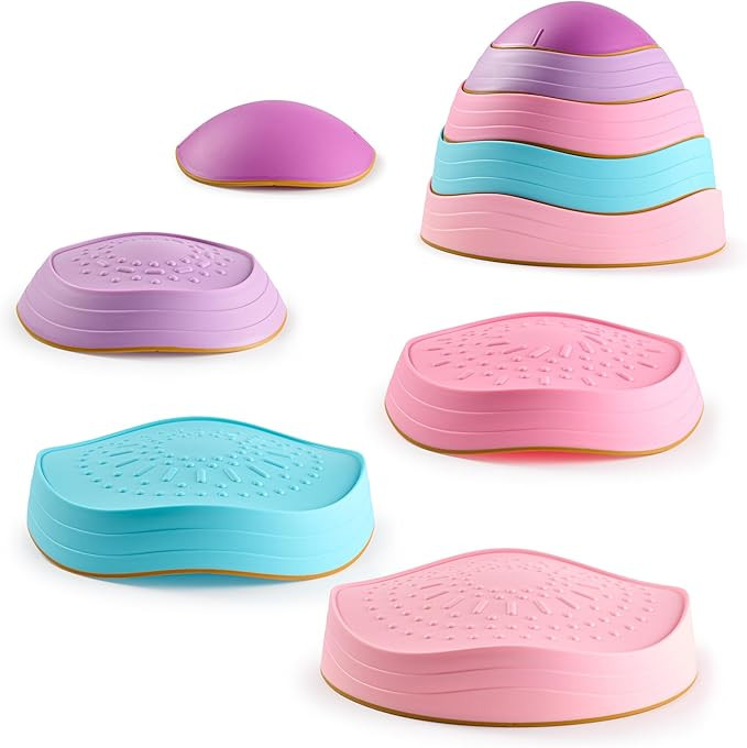 Special Supplies Stepping Stones for Kids, 5 Balance Indoor and Outdoor Blocks Promote Coordinati... | Amazon (US)