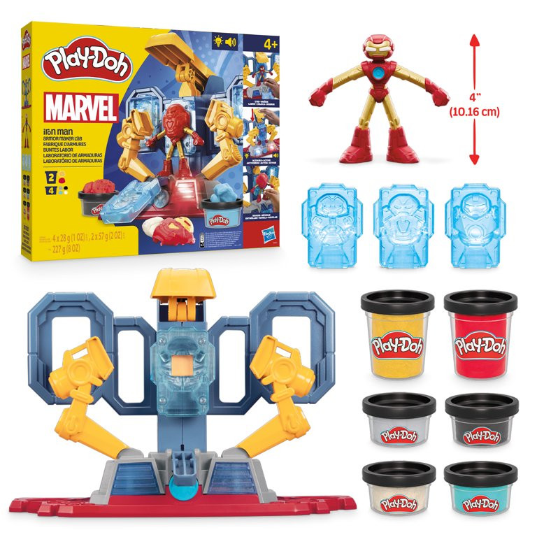 Play-Doh Marvel Iron Man Armor Maker Lab Playset with Iron Man Action Figure, Ages 4+ - Walmart.c... | Walmart (US)