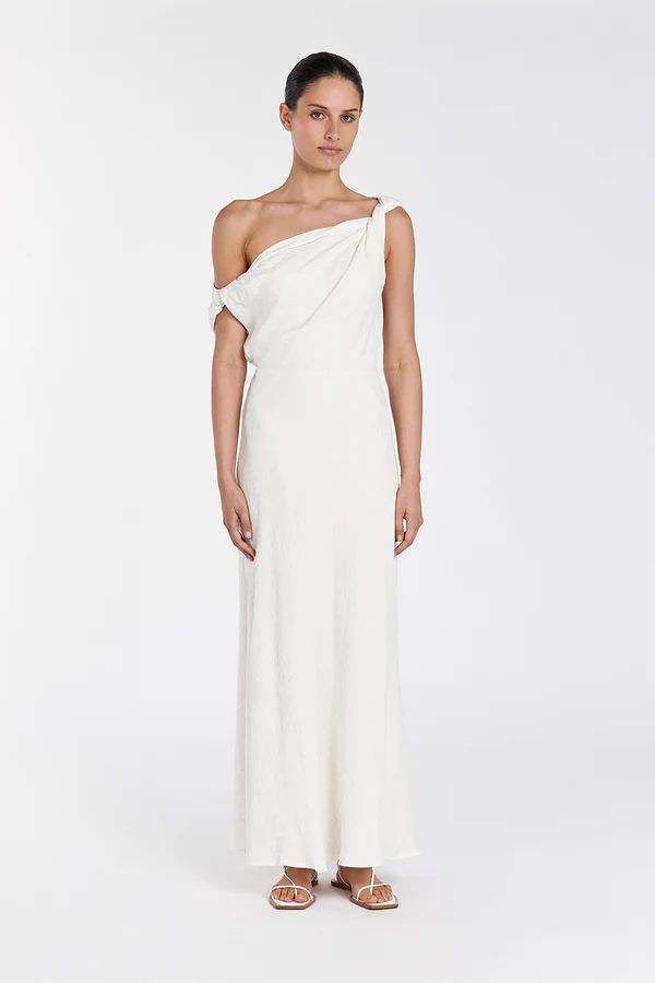 JOLIE CREAM MARLE MIDI DRESS | DISSH