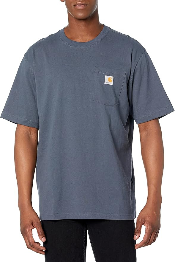 Carhartt Men's Loose Fit Heavyweight Short-Sleeve Pocket T-Shirt | Amazon (US)