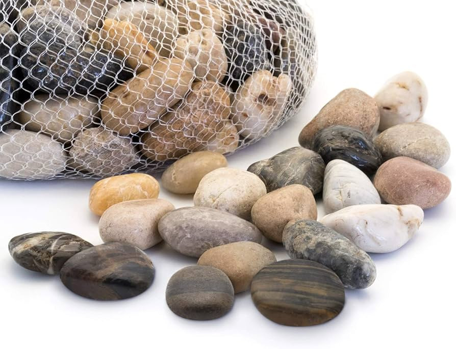 Royal Imports 5LBS River Rocks Decorative Ornamental Pebbles, Garden Landscaping Stones, Gravel F... | Amazon (US)
