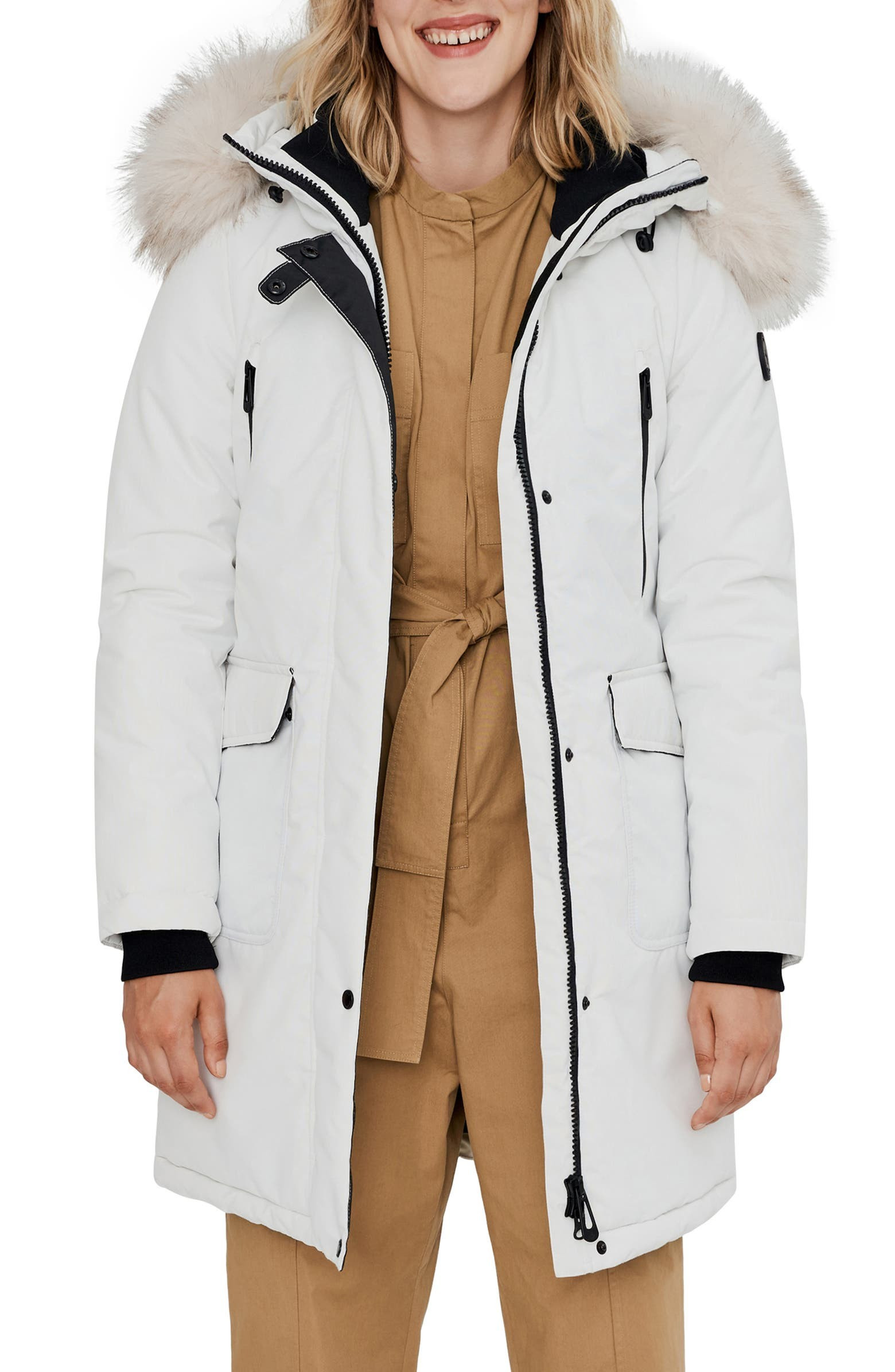 Parka with Faux Fur Hood | Nordstrom