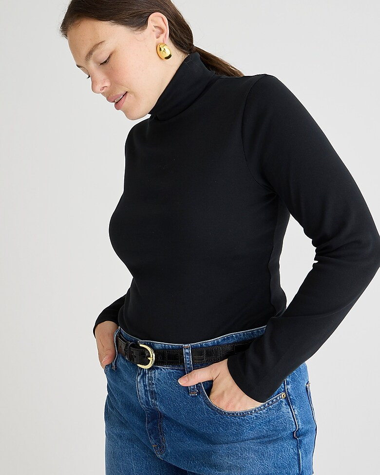 Perfect-fit ribbed turtleneck | J. Crew US