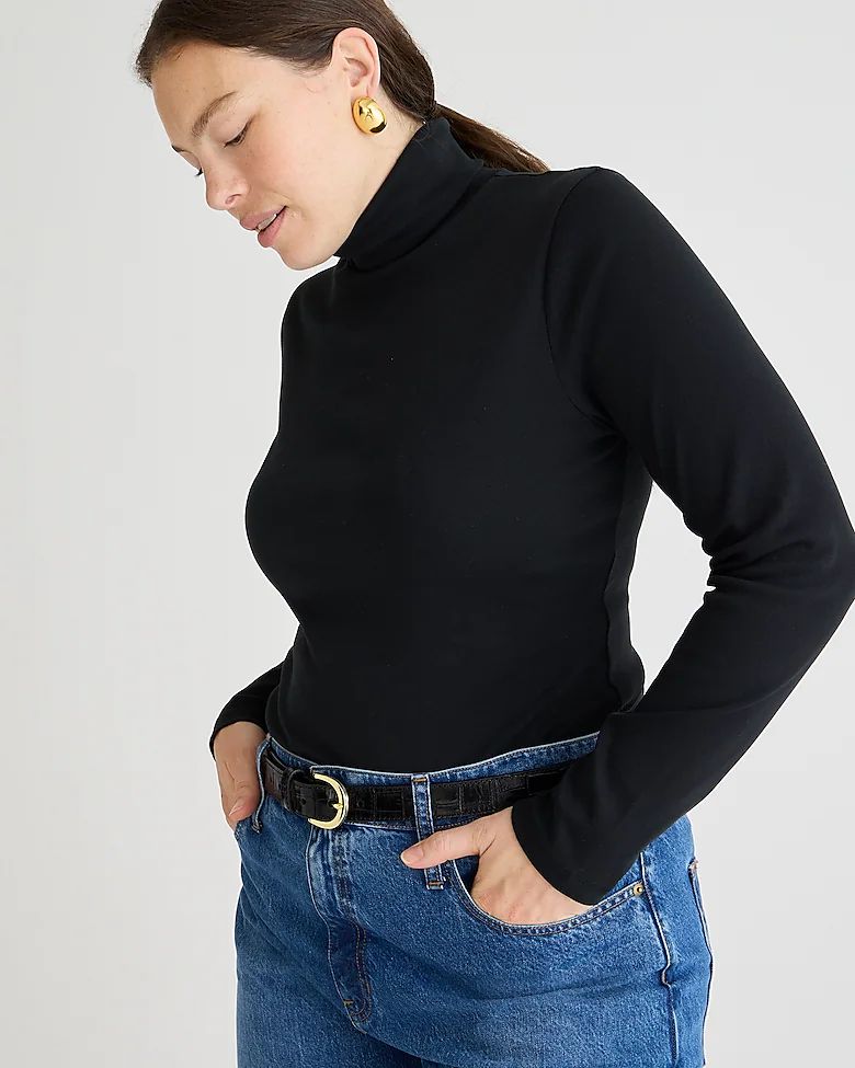 Perfect-fit ribbed turtleneck | J.Crew US