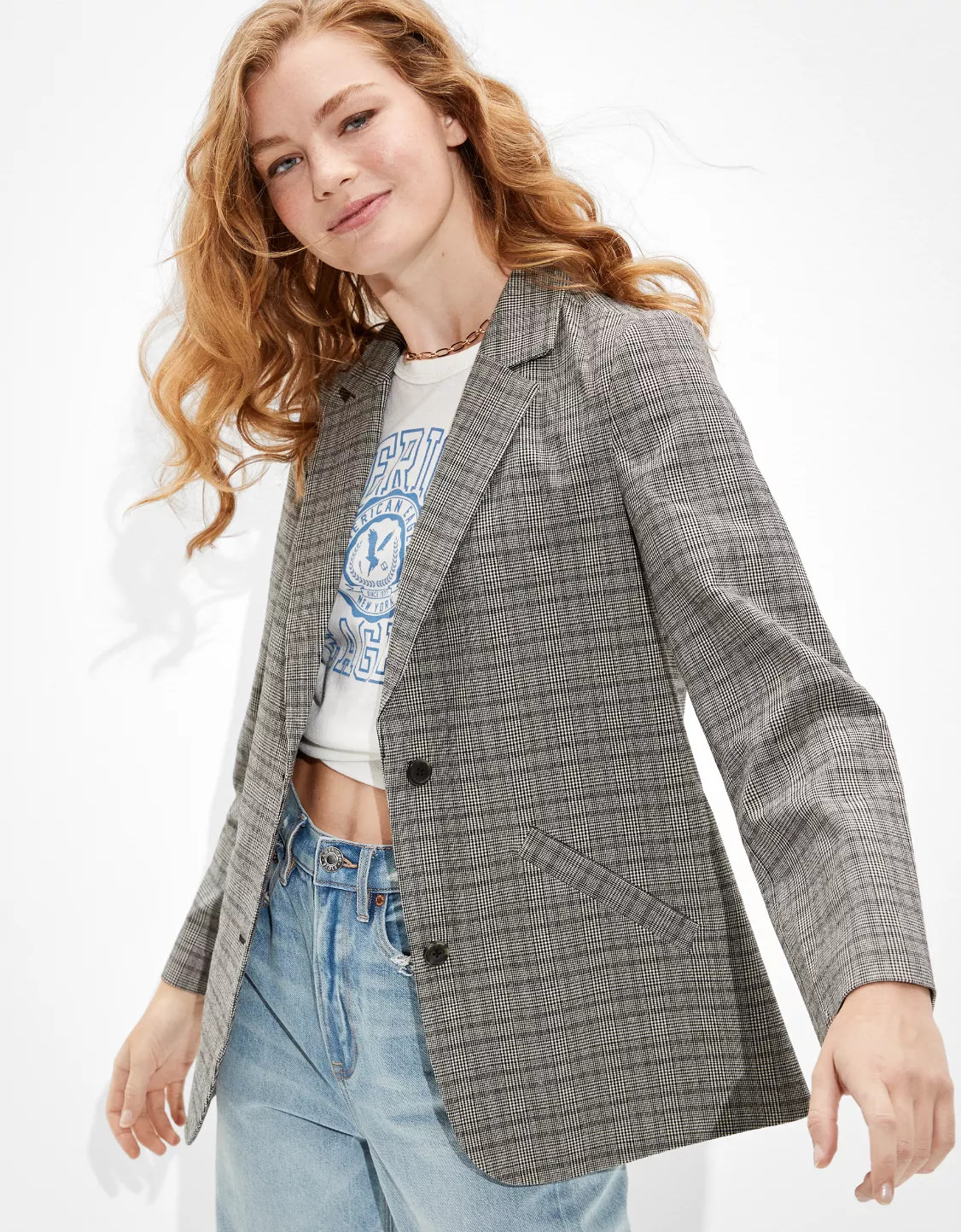AE Plaid Blazer | American Eagle Outfitters (US & CA)