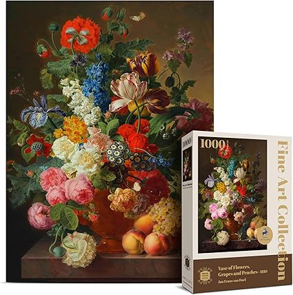 Antelope - 1000 Piece Puzzles for Adults - Vase Flower Grapes Peaches Jigsaw Puzzle 1000 Pieces, ... | Amazon (US)