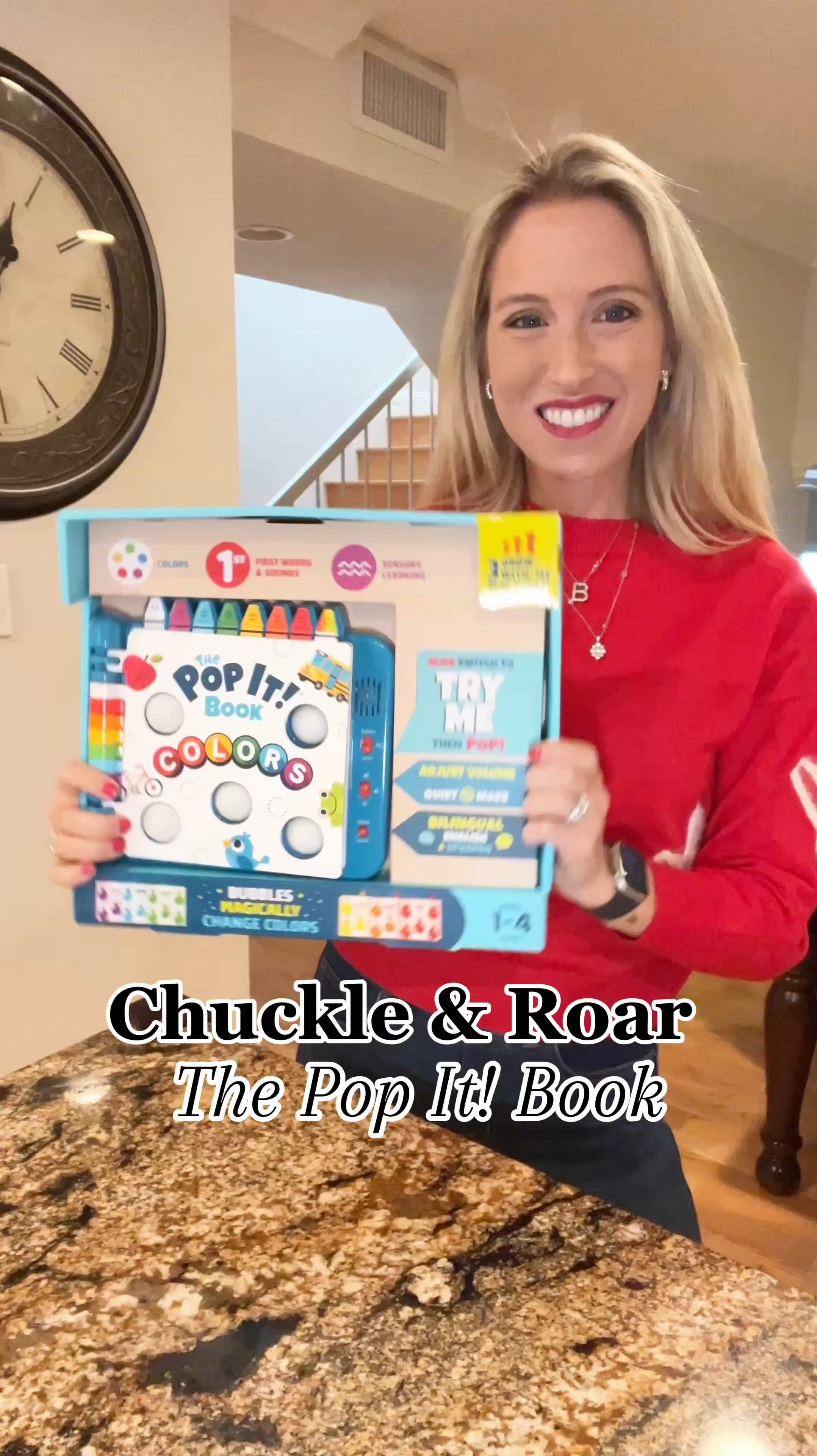 Learning meets sensory fun! 🎨📖✨

The Chuckle & Roar Pop It! Book is the perfect way to teach colors and first words with an interactive bubble-popping twist! 🌈👆

✔️ 3 interactive modes – explore, learn, and play!
✔️ Multi-color LED lights that match each image
✔️ Adjustable sound settings – low, high, or lights-only
✔️ Bilingual learning in English & Spanish

Perfect for ages 1-4, this toddler-friendly book makes learning hands-on and engaging! 🤩

📍 Available now at Target! #ChuckleAndRoar #PopItBook #ToddlerLearning #BilingualLearning #TargetFinds

#LTKKids #LTKWatchNow #LTKGiftGuide