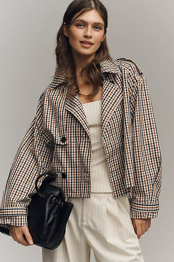 Crop Trench Coat Jacket | Anthropologie (US)