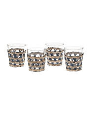 Set Of 4 Seagrass Glasses | TJ Maxx