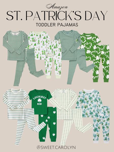 St Patrick’s Day toddler pajamas // Green toddler pajamas

#LTKSeasonal #LTKbaby #LTKkids