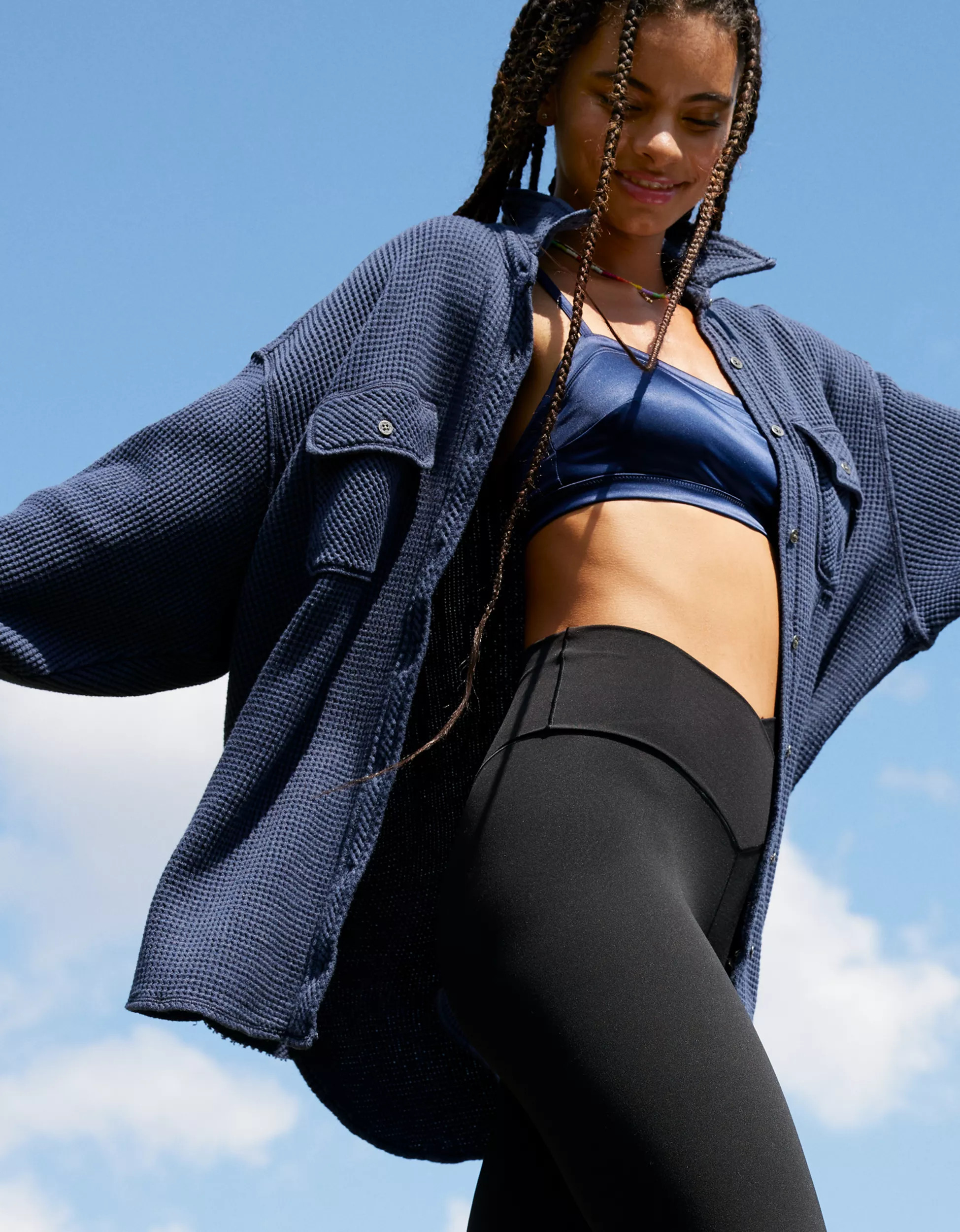 Aerie LumberJane Waffle Shirt | Aerie