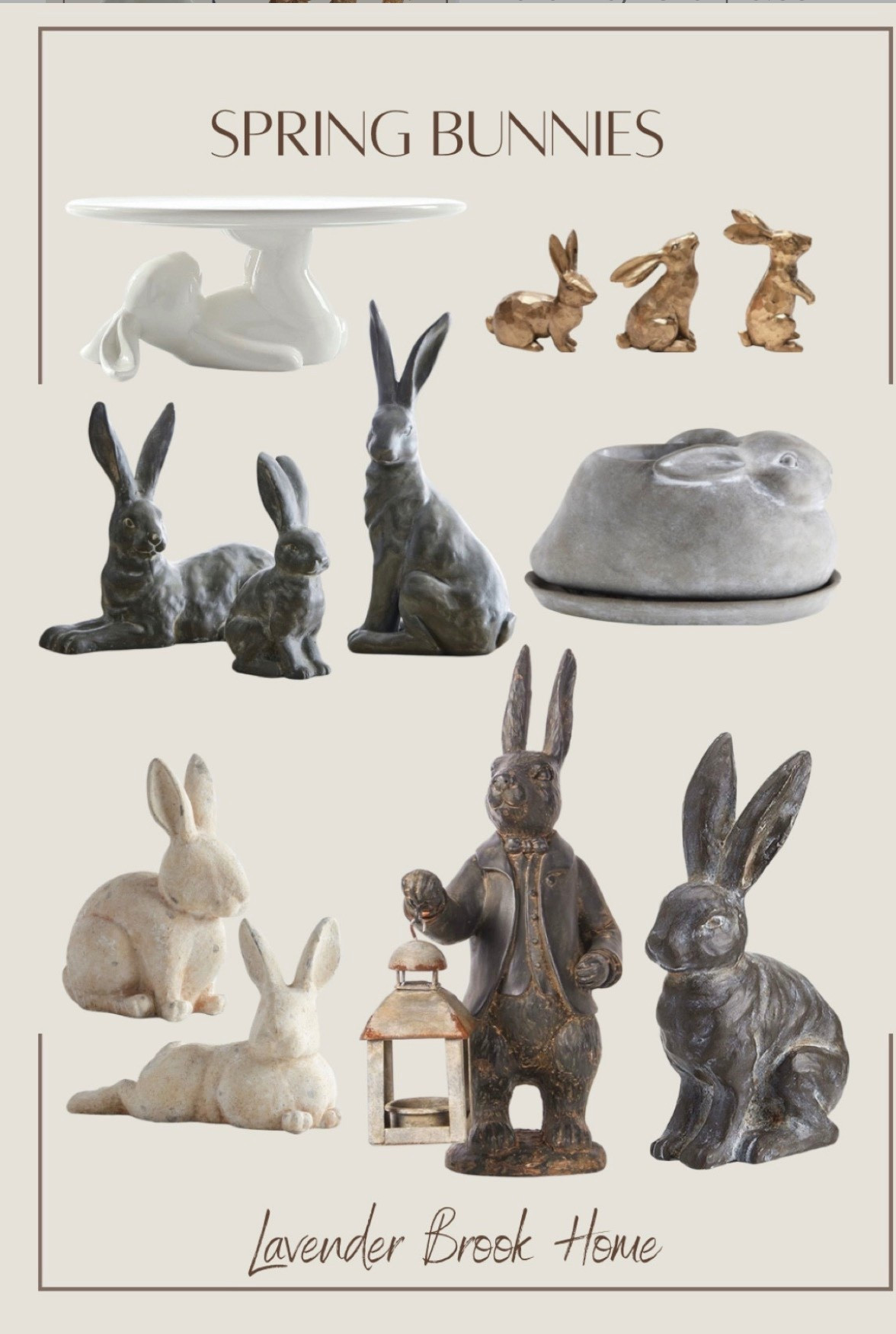 Spring bunnies that look more natural and organic in your home. 

#LTKSeasonal #LTKHome